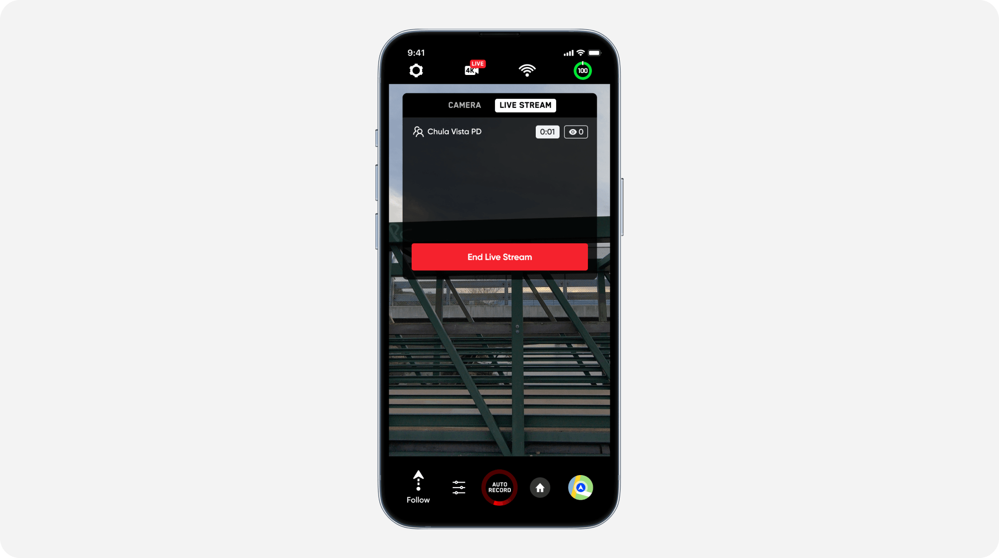 Skydio mobile livestreaming